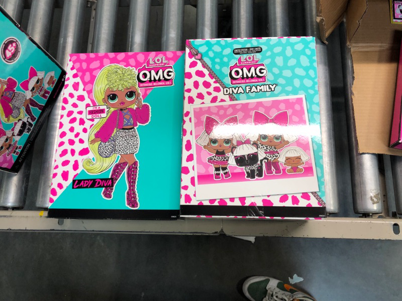 Photo 3 of L.O.L. Surprise! OMG Diva Family with 45 Surprises Including (1) Pink Fashion Doll with (4) Collectible Dolls and Accessories Toy Playset, Great for Kids Ages 4 5 6, Amazon Exclusive