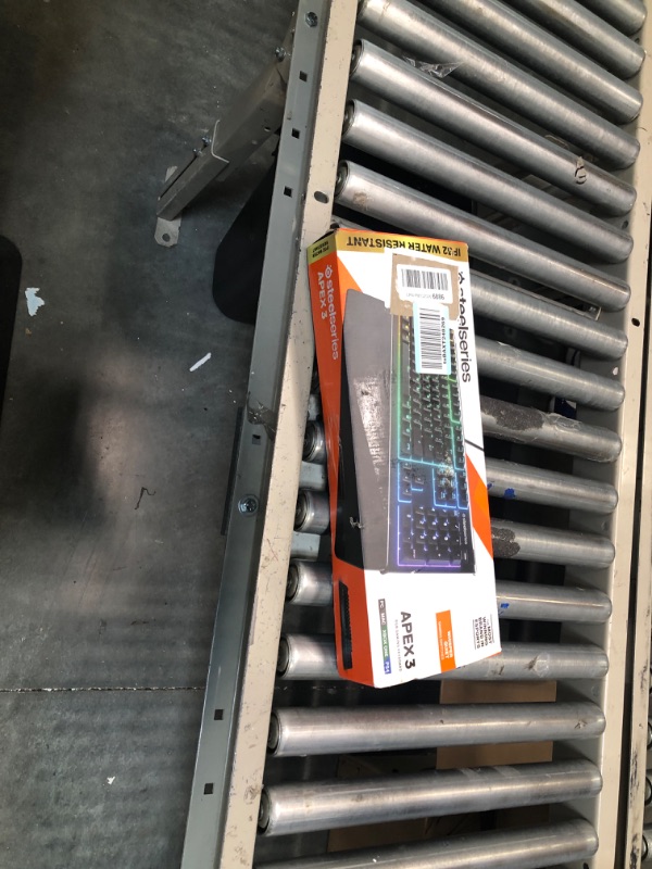 Photo 1 of SteelSeries Apex 3 RGB Gaming Keyboard – 10-Zone RGB Illumination – IP32 Water Resistant – Premium Magnetic Wrist Rest (Whisper Quiet Gaming Switch)