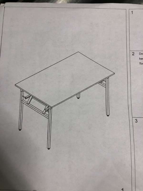 Photo 1 of Black Folding Desk