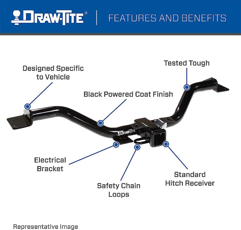 Photo 1 of Draw-Tite 75876 Max-Frame Receiver , Black