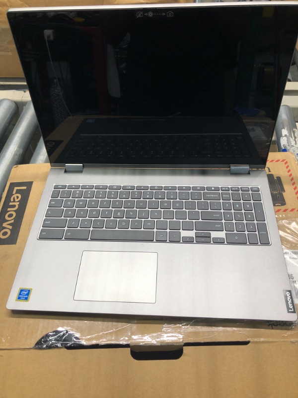 Photo 4 of Lenovo - C340-15 2-in-1 15.6" Touch-Screen Chromebook - Intel Core i3 - 4GB Memory - 64GB eMMC Flash Memory - Mineral Gray