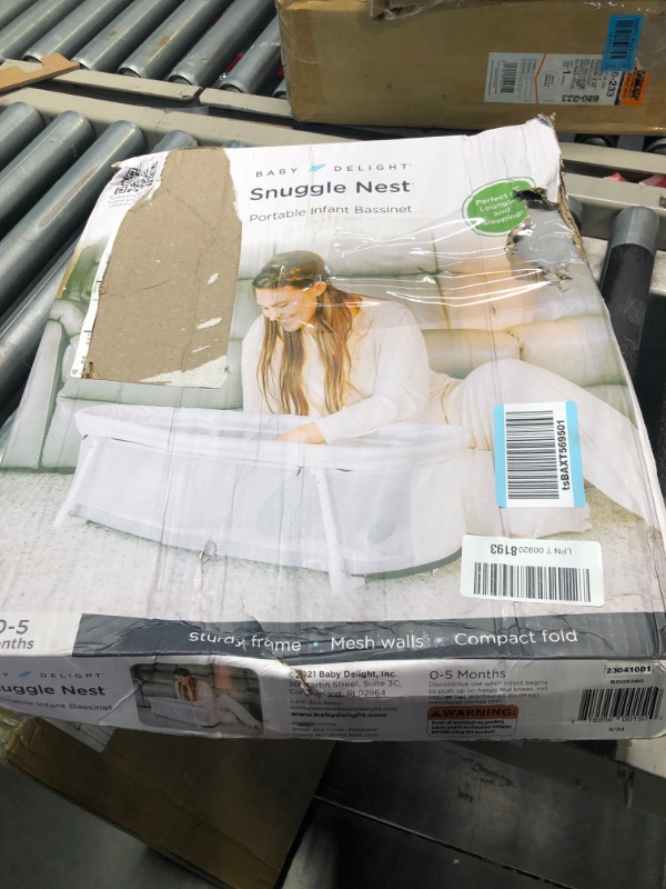 Photo 1 of Baby Delight Snuggle Nest Bassinet | Portable Baby Bed | for Infants 0 – 5 Months | Driftwood Grey
