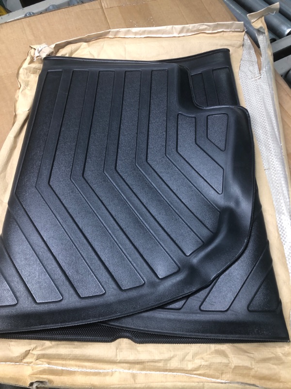 Photo 3 of Mixsuper Cargo Liner Compatible with 2018-2023 Chevrolet Traverse, Behind The 3rd Row Seats, Trunk Liner All Weather Rear Cargo Trunk Mat Black