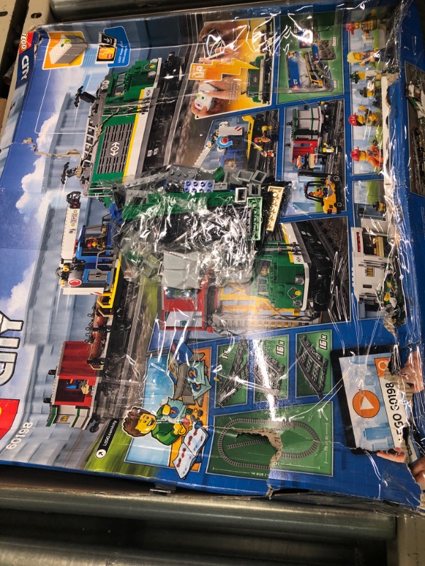 Photo 2 of LEGO City Cargo Train 60198 Exclusive Remote Control Train Building Set with Tracks for Kids, Top Present for Boys and Girls (1226 Pieces) Standard Packaging