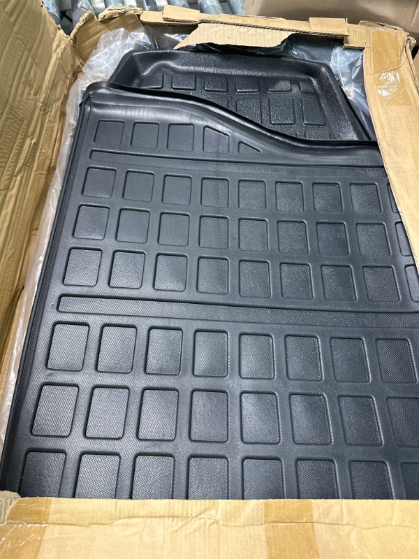 Photo 3 of powoq Fit 2019 2020 2021 2022 2023 Toyota RAV4 Floor Mat TPE Material Cargo Mat Cargo Liner for Toyota RAV4 Accessories (Rear Trunk Mat + Floor Mats)