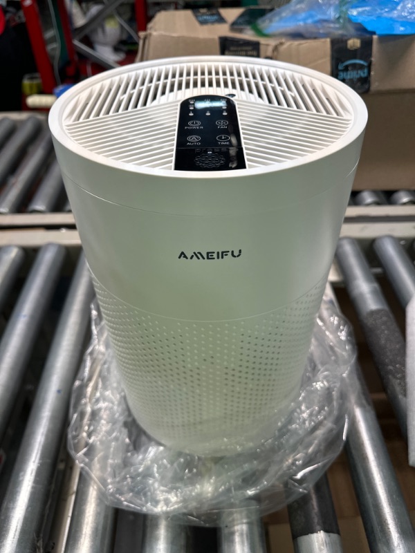 Photo 3 of Air Purifiers for Home Large Room up to 1350ft², AMEIFU Upgrade Large Size H13 Hepa Bedroom Air Purifier for Wildfire,Pets Dander with 3 Fan Speeds, Filter Replacement Reminder, Aromatherapy Function White