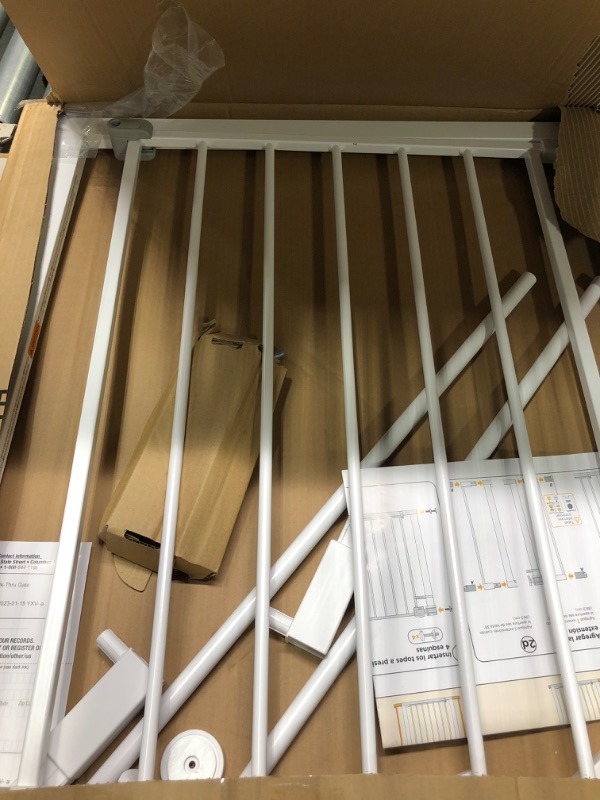 Photo 1 of Safety 1st Easy Install 28" High Walk Thru Gate, Fits Between 29" and 38" 38x28 Inch (Pack of 1) Original Size White