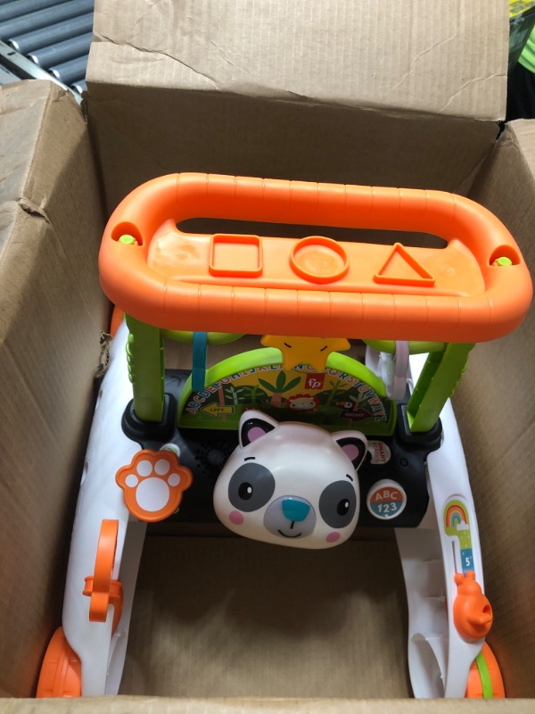 Photo 3 of Fisher-Price 2-Sided Steady Speed Panda Walker, interactive baby walking toy with activities and learning songs [Amazon Exclusive]