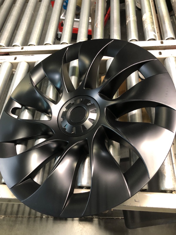 Photo 1 of Klutchtech Tesla Model 3 Hubcaps - 18 Inch Aero Wheel Covers Replacement Tesla Wheel Caps 18'' Model S Plaid Arachnid Wheels Version Hub Caps Compatible with Tesla Model 3 Accessories 2017-2023 18inch Model 3 18" Arachnid
