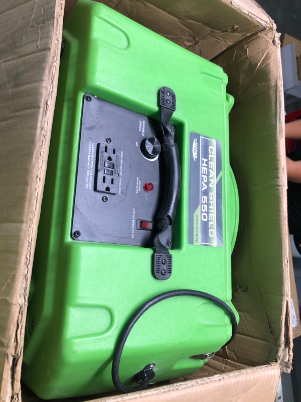 Photo 1 of ALORAIR Air Scrubber with 3 Stage Filtration, Stackable Negative Air Machine for Industrial and Commercial Use, Heavy Duty Air Cleaner with MERV-10 Filter, HEPA/Activated carbon Filter, Green