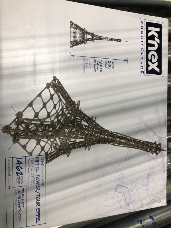 Photo 2 of K'NEX Architecture: Eiffel Tower - Build IT Big - Collectible Building Set for Adults & Kids 9+ - New - 1,462 Pieces - 2 1/2 Feet Tall - (Amazon Exclusive)