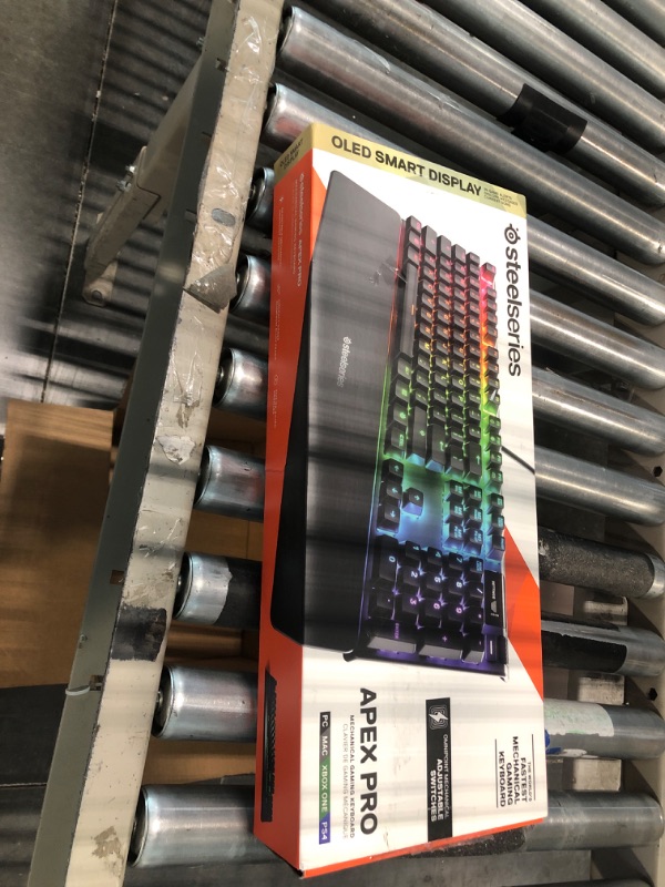 Photo 1 of SteelSeries Apex Pro Mechanical Gaming Keyboard – Adjustable Actuation Switches & Aerox 5 - Lightweight Gaming Mouse - 18000 CPI - TrueMove Air Optical Sensor -Ultra-lightweight Water Resistant Design