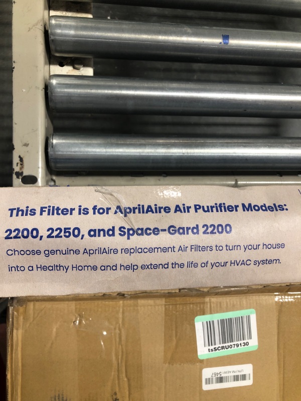 Photo 3 of Aprilaire 201 Replacement Filter for Aprilaire 2200, 2250, Space Gard 2200 Whole House Air Purifiers - MERV 10, 20x25x6 Air Filter (Pack of 1) Single Pack (1)