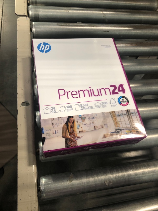 Photo 2 of HP Printer Paper | 8.5 x 11 Paper | Premium 24 lb | 1 Ream - 500 Sheets | 100 Bright | Made in USA - FSC Certified | 112400R 1 Ream | 500 Sheets Premium24