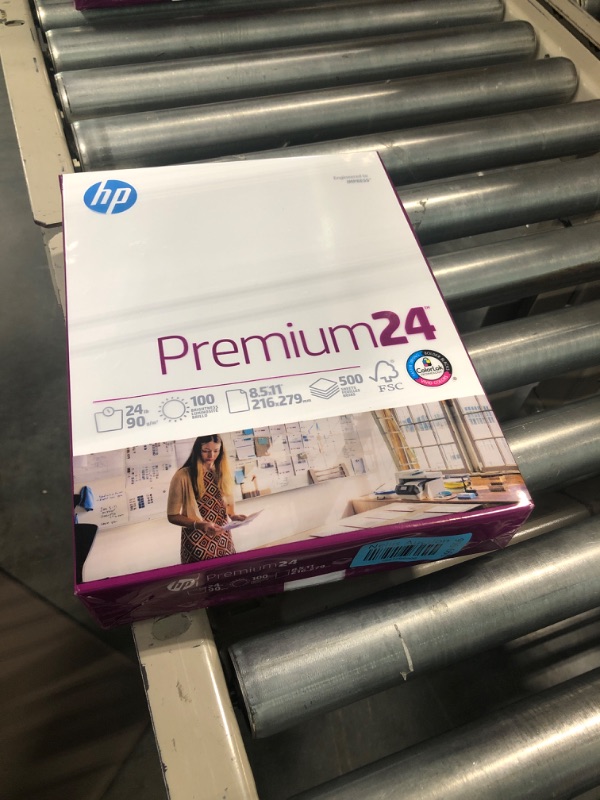 Photo 2 of HP Printer Paper | 8.5 x 11 Paper | Premium 24 lb | 1 Ream - 500 Sheets | 100 Bright | Made in USA - FSC Certified | 112400R 1 Ream | 500 Sheets Premium24