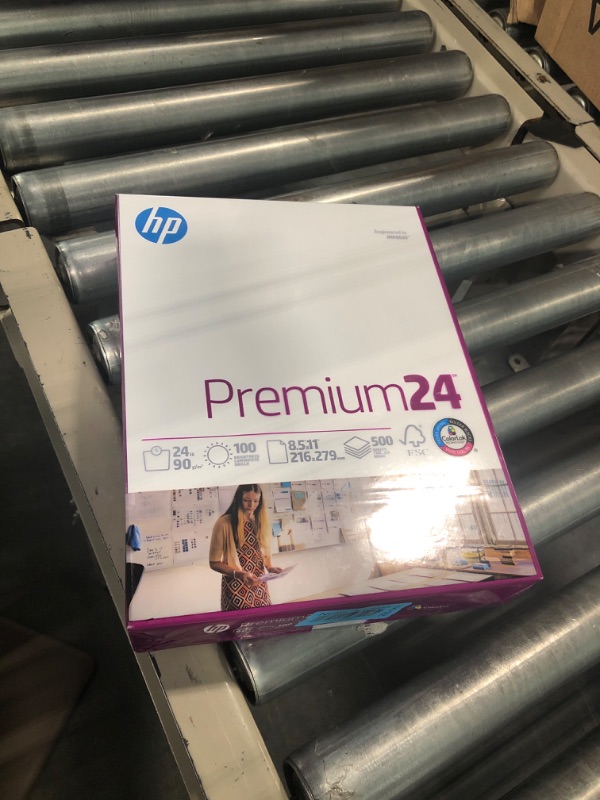 Photo 2 of HP Printer Paper | 8.5 x 11 Paper | Premium 24 lb | 1 Ream - 500 Sheets | 100 Bright | Made in USA - FSC Certified | 112400R 1 Ream | 500 Sheets Premium24