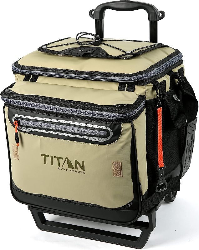 Photo 1 of Arctic Zone Titan Deep Freeze 60 (50+10) Can Collapsible Rolling Cooler with Wheels and All-Terrain Cart
