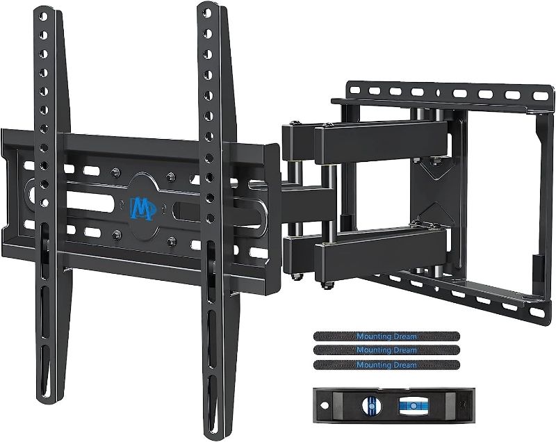 Photo 1 of USX MOUNT Full Motion TV Wall Mount for 37-90 inch TV, Fit 24" Wood Studs, Wall Mount TV Bracket with Articulating Swivel Tilt, Hold TV up to 132lbs, Max VESA 600x400mm