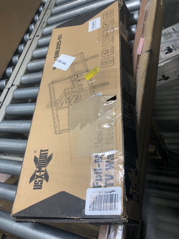 Photo 1 of USX MOUNT Full Motion TV Wall Mount for 37-90 inch TV, Fit 24" Wood Studs, Wall Mount TV Bracket with Articulating Swivel Tilt, Hold TV up to 132lbs, Max VESA 600x400mm