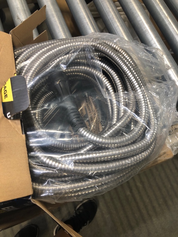 Photo 3 of Bionic Steel 50 Foot Garden Hose 304 Stainless Steel Metal Water Hose – Super Tough & Flexible, Lightweight, Crush Resistant Aluminum Fittings, Kink & Tangle Free, Rust Proof, Easy to Use & Store 50'