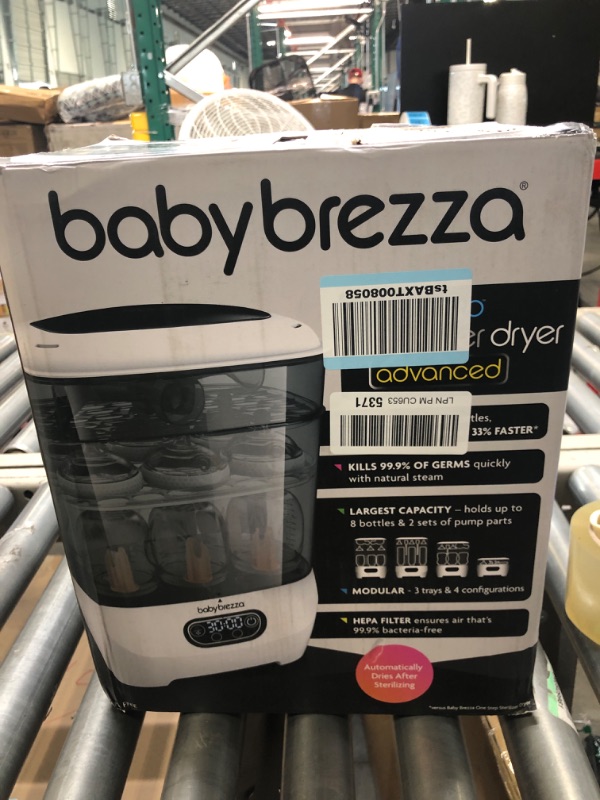 Photo 1 of Baby Brezza Baby Bottle Sterilizer and Dryer Advanced – Electric Steam Sterilization Machine – Universal Sterilizing for All Bottles: Plastic + Glass + Pacifiers + Breast Pump Parts - HEPA Filtration