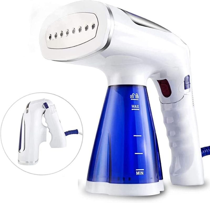 Photo 1 of 1600-Watt Garment Steamer for Clothes, Handheld Garment Steamer, Portable & Foldable, Fabric Steamer, Hand Steamer for Clothes, Fast Heat Up in 30s, Travel Steamer with 3 Brushes
