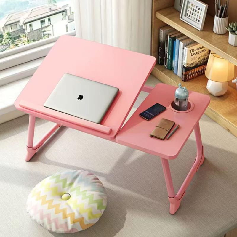 Photo 2 of Laptop Lap Desks, Bed Table Tray Desk, Portable Lap Desk for Laptop with Cup Holder, Foldable Bed Trays for Eating and Laptops, with Anti-Slip and Folding Function for Working, Writing
