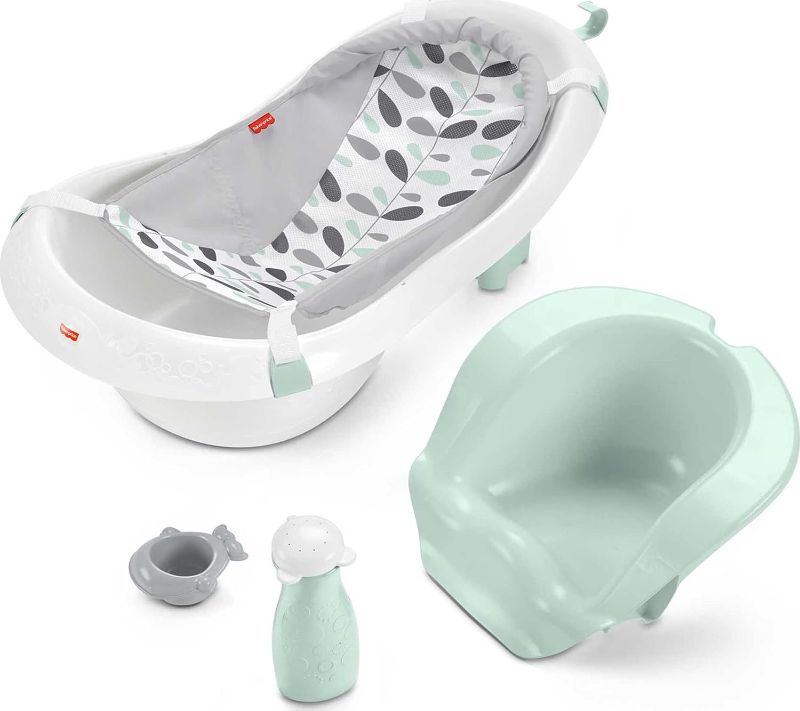 Photo 1 of Fisher-Price Baby to Toddler Sling ‘n Seat Tub with Removable Infant , Climbing Leaves (Amazon Exclusive) 