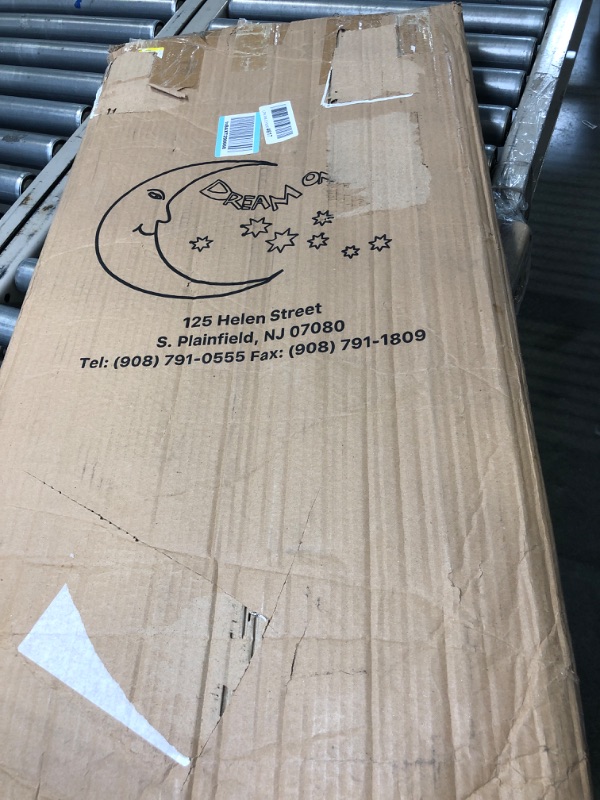 Photo 1 of Dream On Me Universal Cradle Mattress | Waterproof | 2” Fiber Core | Cradle Mattress | Greenguard Gold Certified | 36" x 18" White Check Vinyl Cover