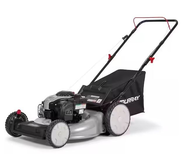 Photo 1 of 21 in. 140 cc Briggs and Stratton Walk Behind Gas Push Lawn Mower with Height Adjustment and with Mulch Bag


