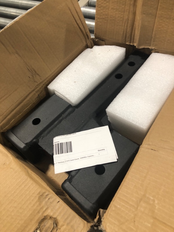 Photo 1 of TOPTOW Trailer Dual Hitch Extender Adapter with 2 & 4-inch Riser/Drop, 2" Receiver, 2-inch Solid Shank, 10000lbs Capacity