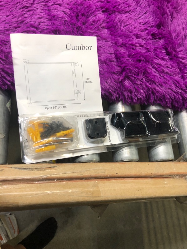 Photo 1 of Cumbor Retractable Baby Gates for Stairs, Mesh Pet Gate 33" Tall, Extends to 55" Wide, Extra Wide Dog Gate for the House, Long Child Safety Gates for Doorways, Hallways, Cat Gate Indoor/Outdoor(Black)