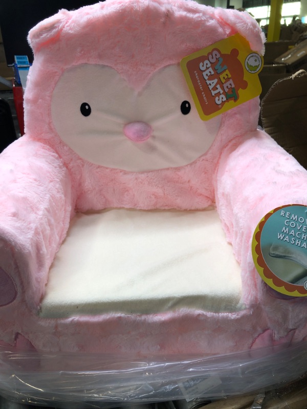 Photo 1 of Animal Adventure | Sweet Seats | Pink Owl Children's Plush Chair