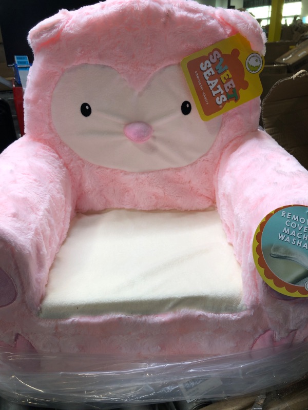 Photo 3 of Animal Adventure | Sweet Seats | Pink Owl Children's Plush Chair