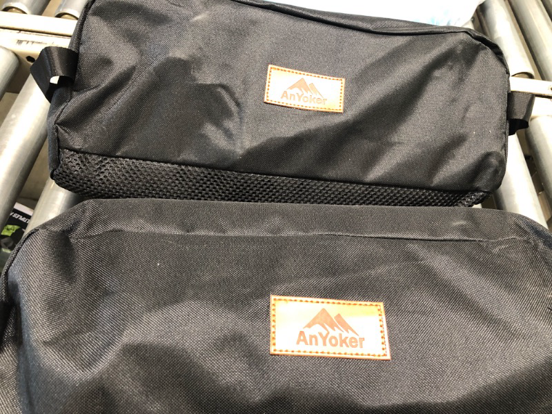 Photo 1 of AnYoker Camping Chair, 2 Way Compact Backpacking Chair, Portable Folding Chair, Beach Chair with Side Pocket, headrest and Foot Rest, Lightweight Hiking Chair 01666 ?Black 2 Pack?