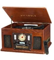 Photo 1 of Victrola Navigator 8-in-1 Classic Bluetooth Record Player with USB Encoding and 3-Speed Turntable