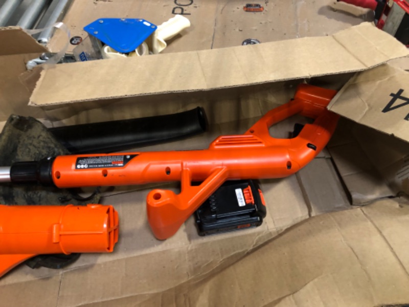Photo 1 of BLACK+DECKER 20V MAX String Trimmer/Edger & Sweeper Kit with Trimmer Line, 30-Foot, 0.065-Inch, 3-Pack (LCC222 & AF-100-32P) 2 Battery Kit w/ (3) Spools