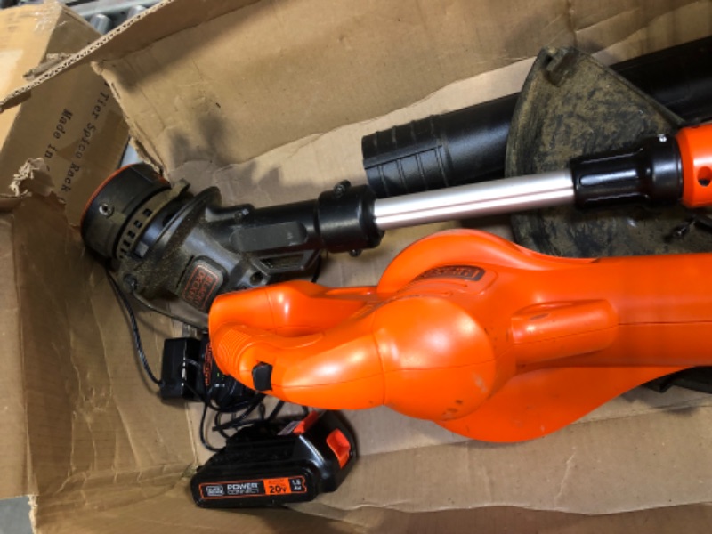 Photo 1 of BLACK+DECKER 20V MAX String Trimmer/Edger & Sweeper Kit with Trimmer Line, 30-Foot, 0.065-Inch, 3-Pack (LCC222 & AF-100-32P) 2 Battery Kit w/ (3) Spools