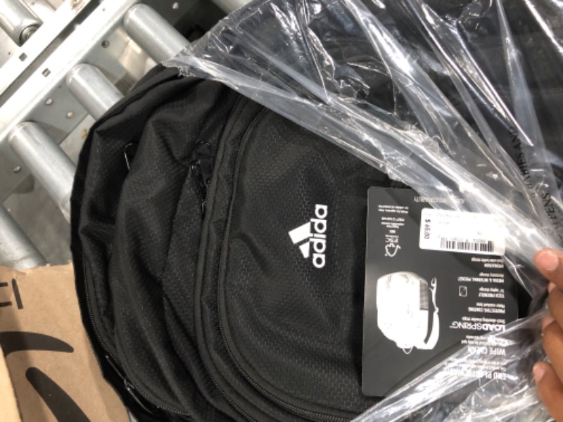 Photo 2 of adidas Prime 6 Backpack, Black/White, One Size One Size Black/White