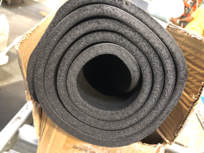 Photo 1 of BalanceFrom All Purpose 1/2-Inch Extra Thick High Density Anti-Tear Exercise Yoga Mat with Carrying Strap and Yoga Blocks Black Mat Only