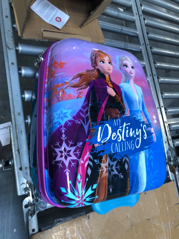 Photo 3 of American Tourister Kids Disney Hardside Upright Luggage Frozen Destiny Carry-On 16-inch