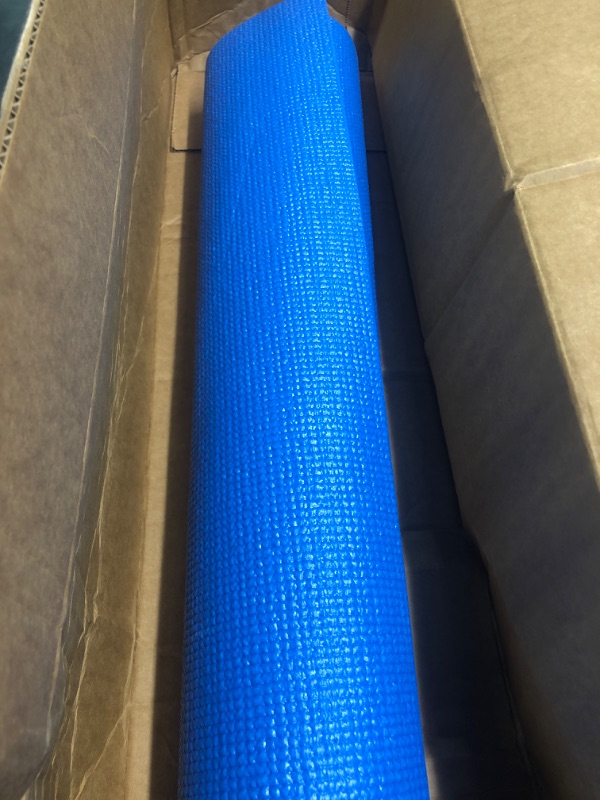 Photo 2 of BalanceFrom 3mm Thick High Density Anti-Tear Exercise Yoga Mat with Optional Yoga Blocks Blue, Mat Only