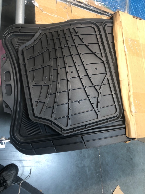 Photo 2 of Custom Accessories 78840 Truck/SUV Floor Mat, Black Rubber, 2-Pc.