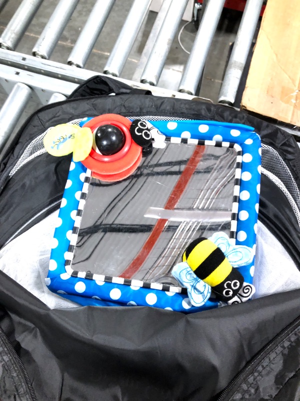 Photo 1 of Dream On Me Niche On The Go Portable Travel Pod with Backpack in Black Black With Backpack
