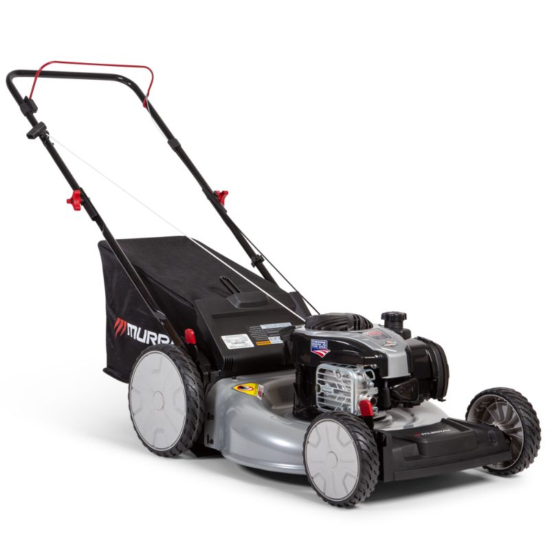 Photo 1 of 21 in. 140 cc Briggs and Stratton Walk Behind Gas Push Lawn Mower with Height Adjustment and with Mulch Bag