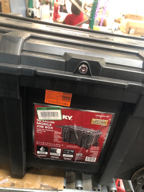 Photo 1 of 23 in. 50 Gal. Black Rolling Toolbox with Keyed Lock