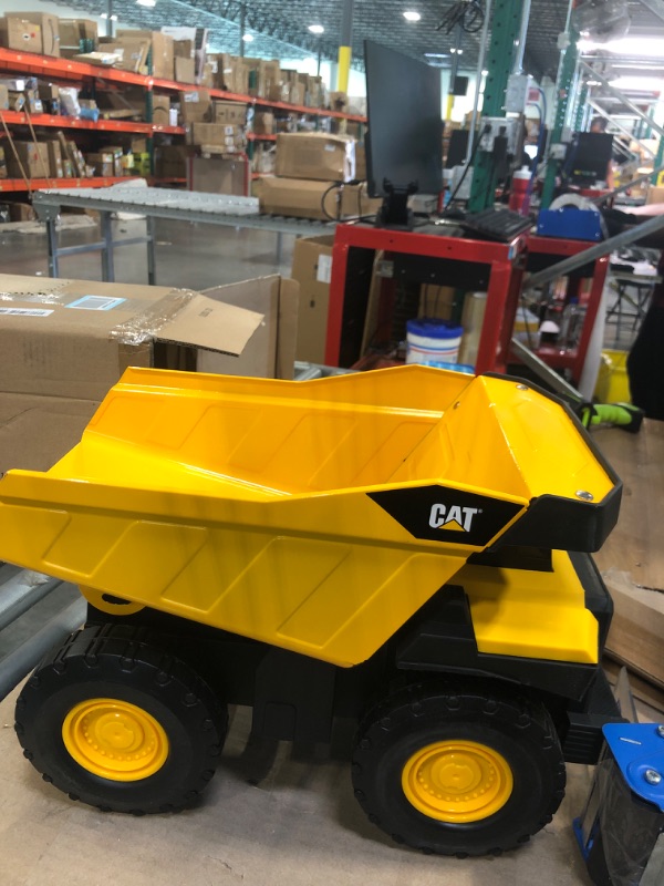 Photo 2 of Cat Construction Steel Toy Dump Truck, Yellow Steel Dump Truck