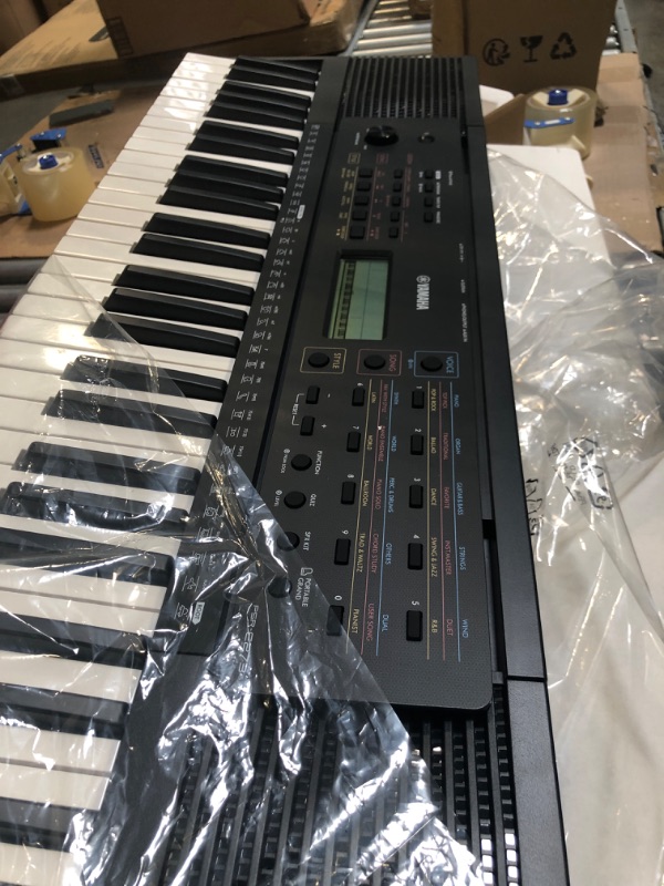 Photo 1 of YAMAHA, 61-Key PSR-E273 Portable Keyboard with PA130 Power Adapter, Black