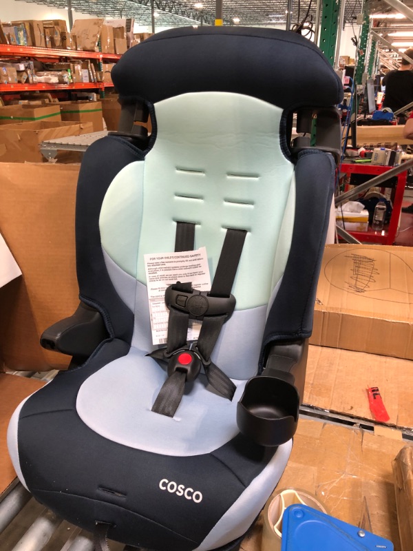 Photo 2 of Cosco Finale DX 2-in-1 Booster Car Seat, Forward Facing 40-100 lbs, Rainbow