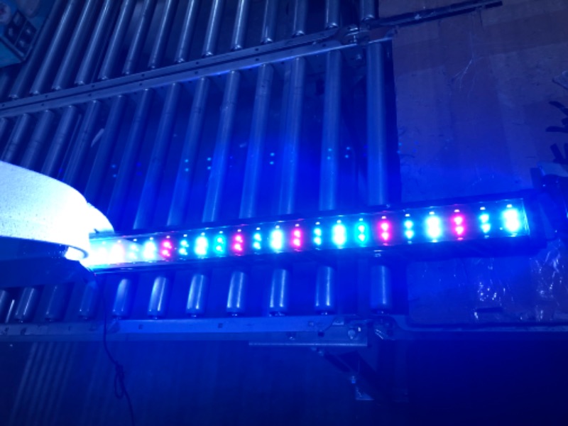 Photo 3 of AQQA Aquarium Light,Full Spectrum LED Fish Tank Lights,12"-54" Adjustable Multi-Color White Blue Red Green LEDs with Extendable Brackets,14W-31W for Freshwater Plants 31W(48"-54")